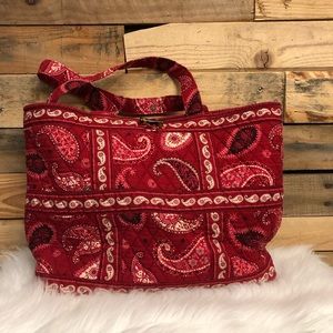 Vera Bradley Mesa Red Large Tote Bag